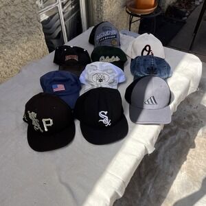 (10) Lot-Adidas, Cabela's, Reebok, adjustable, men's multicolor, baseball caps